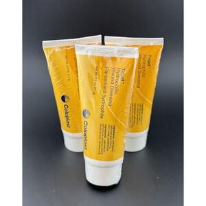 New 3 pack Coloplast Triad Hydrophilic Wound Dressing, each 2.5 oz.
